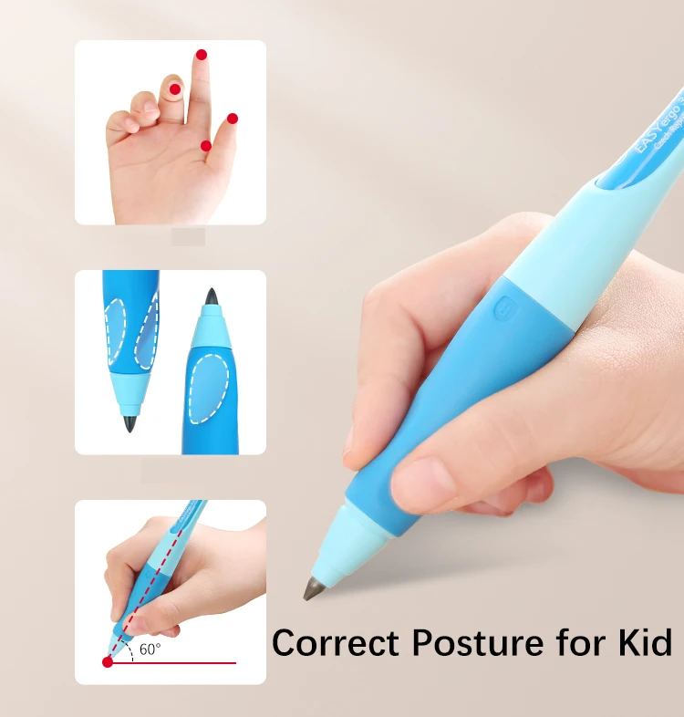 Креативен молив STABILO за корекция на стойката на тялото за деца, подаръци за лявата/дясната ръка, 3,15 мм, нови инструменти за корекция с острилка ви Изображение 0