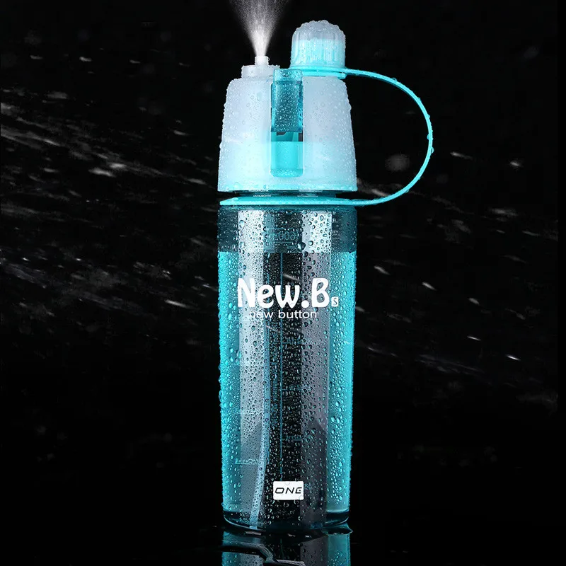 Креативна спортна бутилка за вода с пистолет най-Новият дизайн на пластмасови бутилки за вода за колоездене на открито 400 мл/600 мл PA0036 Изображение 5