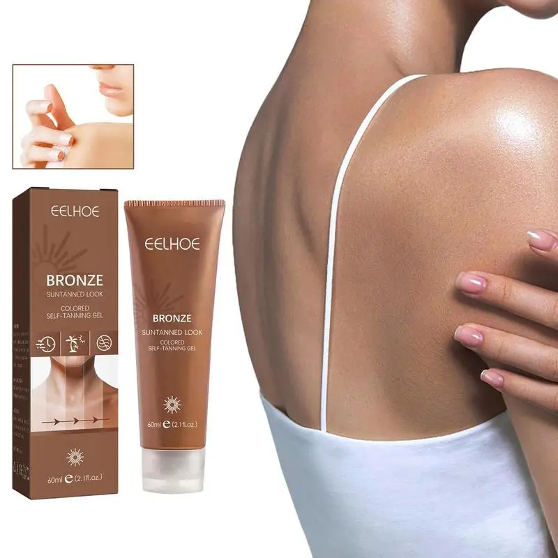 Крем за самостоятелно тен Bronze Summer Self-Tanning Cream Нажежен Крем за тен за да Придадат На Кожата за слънчеви бани И сексуално вид Изображение 0