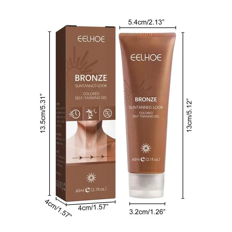 Крем за самостоятелно тен Bronze Summer Self-Tanning Cream Нажежен Крем за тен за да Придадат На Кожата за слънчеви бани И сексуално вид Изображение 5