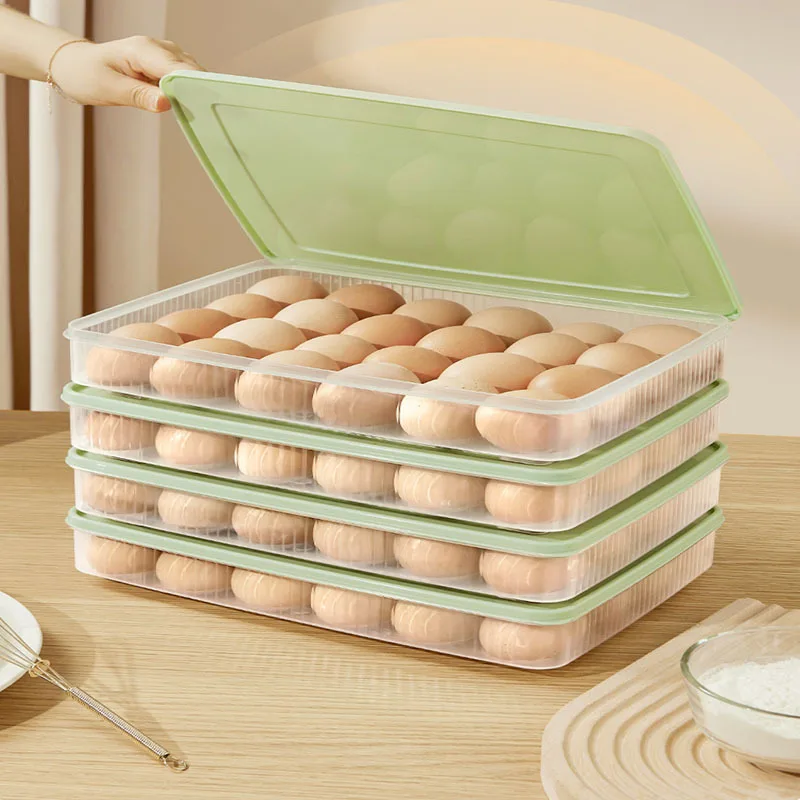 Кутия за съхранение на яйца, специална кутия за съхранение на хранителните продукти в хладилник, Готварска кутия за съхранение и поставяне на предмети, поставка за яйца, титуляр Изображение 0