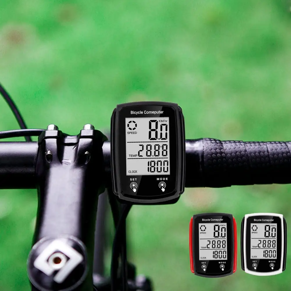 Лесен за монтиране на велосипед компютър, бърза смяна на батерията, измерване на данни за каране на колело, Компактен водоустойчив хронометър за колоездене Изображение 2
