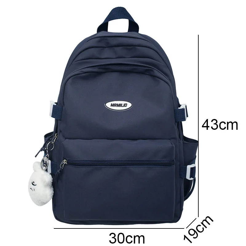 Лилава пътна водоустойчив училищна чанта за момичета, Дамски Нова найлонова чанта за лаптоп, модерен мил женски раница за колеж, готин Изображение 4