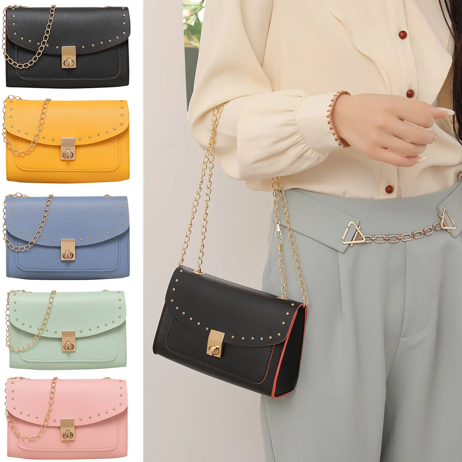 Луксозна дизайнерска чанта, лесна чанта на верига, практически чанта, дамска чанта, безплатна доставка, рекламна дамска чанта Дамска Чанта Изображение 0