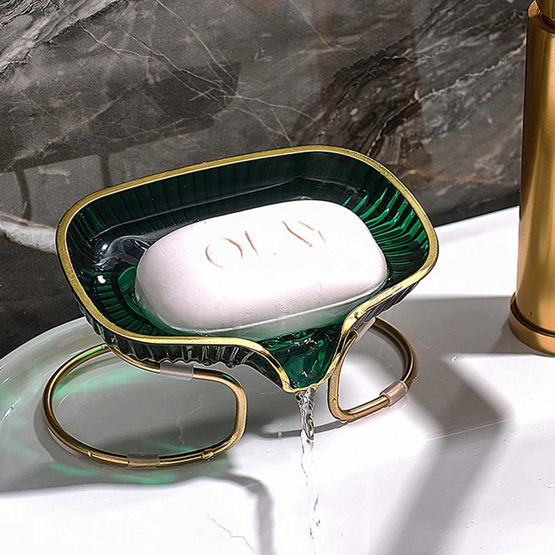 Луксозна препарат за съдове с източване на Нескользящий държач за сапун Лесно почистване на Контейнера за сапун за душата Кухненски принадлежности за баня, Изображение 0