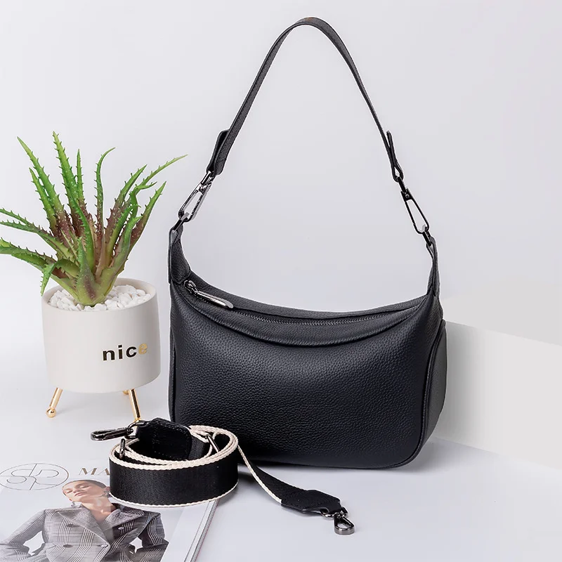 Луксозни Дамски Чанти през рамо от естествена кожа, чанта-скитник, чанти с капак, класически чанта-месинджър, чантата, Чанти Изображение 0