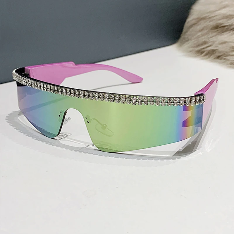 Луксозни маркови слънчеви очила в стил пънк 2000-Х, нови женски пълнозърнести дизайнерски слънчеви Очила с UV400, слънчеви очила Унисекс, модни Очила Y2k Изображение 4