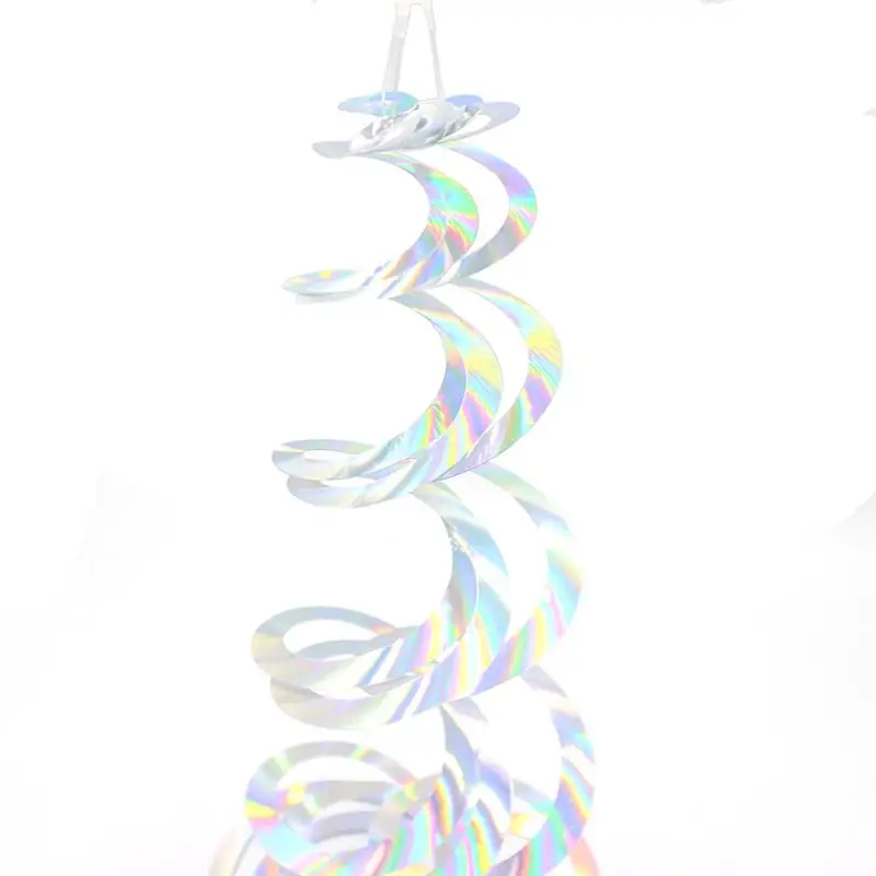 Многоцветен ирис, навити висулка с една опашка, търкалящите подвесное украса, тема висулка за детски рожден ден, на фона на фестивала Изображение 4
