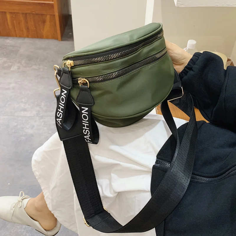 Модерен дамски поясная чанта, поясная чанта с голям капацитет, отличителни чанта през рамо, банан опаковка, дамски поясная чанта от изкуствена кожа, чанта за телефон Изображение 1
