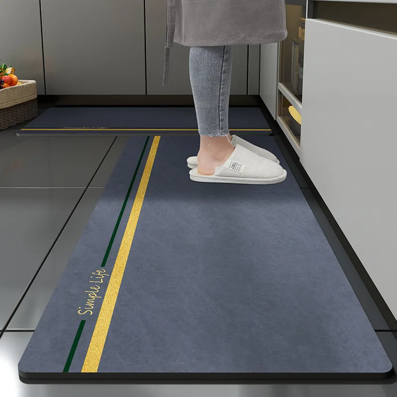 Модерен кухненски килим, поглъщащ постелки за баня, нескользящие подложки за тераси, интериор на верандата, мат, лесно почистваща кухненски подложки Изображение 0