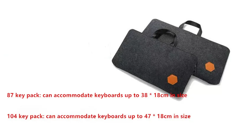 Модерна преносима чанта за клавиатура Пътна чанта за носене 104 Клавишна 87 Клавиши Механична клавиатура Пакет Чанта за съхранение Изображение 5