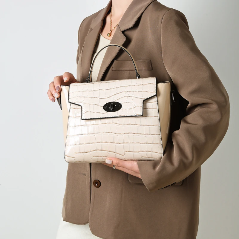 Модерни дамски чанти от изкуствена кожа, малки чанти през рамо, висококачествени дамски чанти-тоут, дизайнерска дамска чанта през Рамо, Нова Изображение 4