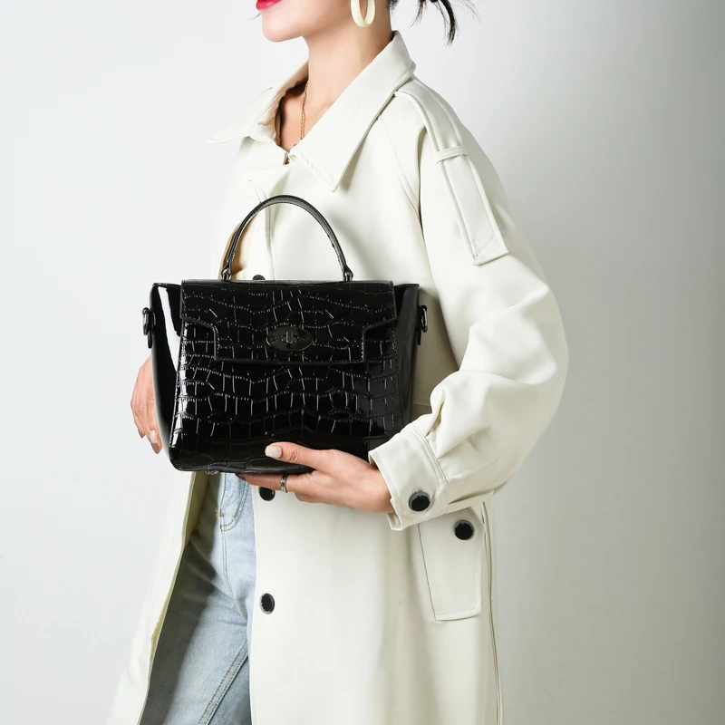 Модерни дамски чанти от изкуствена кожа, малки чанти през рамо, висококачествени дамски чанти-тоут, дизайнерска дамска чанта през Рамо, Нова Изображение 5
