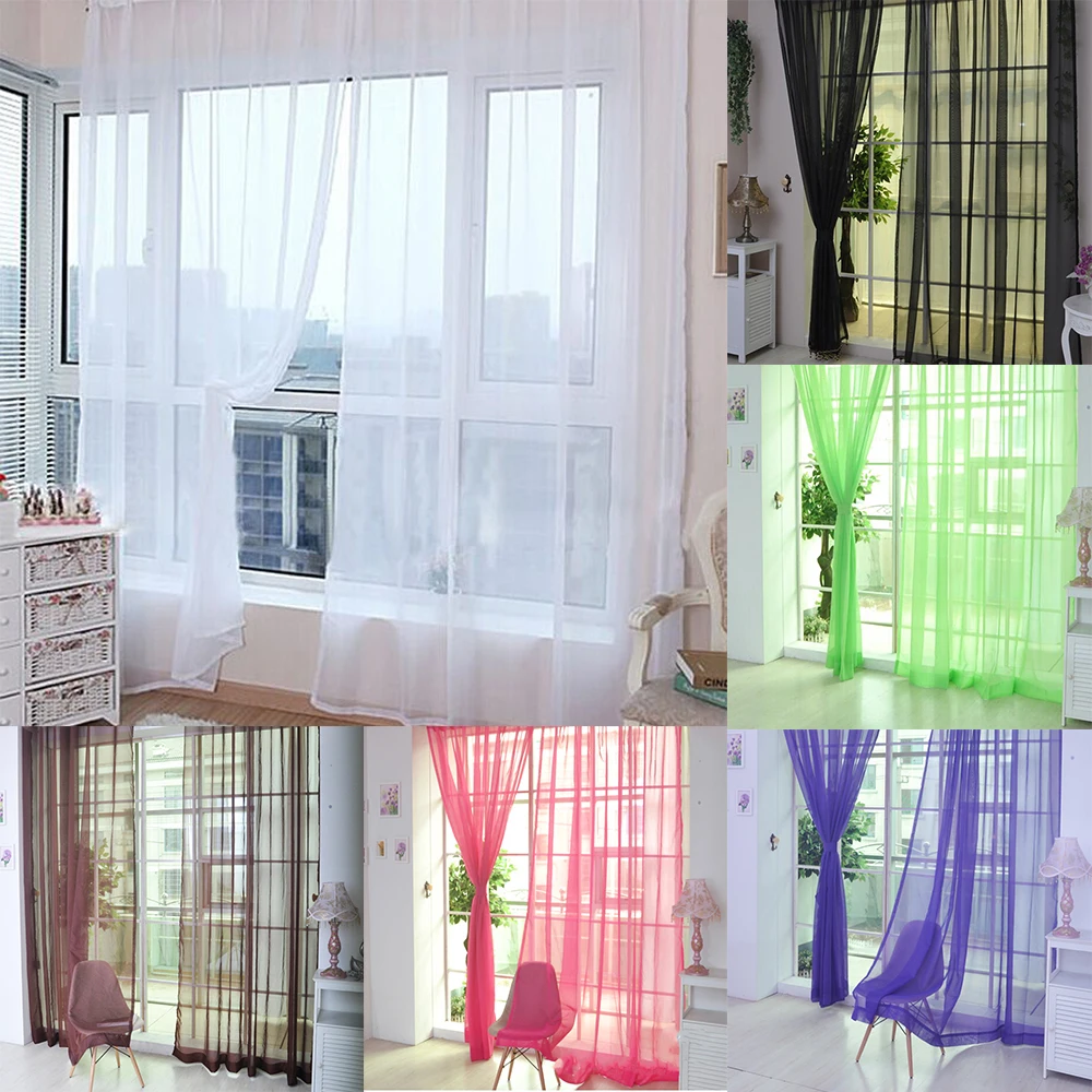 Модерни, прозрачни завеси за прозрачно-бели на цвят за декориране на всекидневна, прозрачни завеси с шарени снежинки за домашен интериор на спалнята Изображение 0
