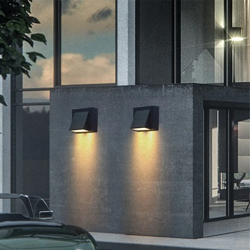 Модерният led, с монтиран на стената лампа с мощност 4X5 W, уличен водоустойчив, с монтиран на стената лампа, подходящ за коридор, врата във вътрешен двор, Тераси, тераси, Градина Изображение 3