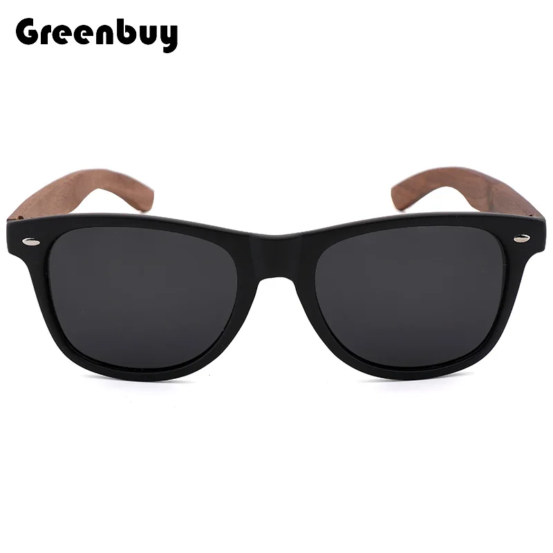 Модни Слънчеви очила от дърво и бамбук, поляризирани за жени и мъже, защитни очила с UV400 дървена кутия, дизайнерски очила Luruxy Изображение 1