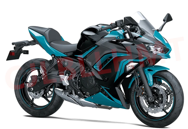 Мотоциклет целия комплект обтекателей за Kawasaki ER6F Ninja 650 20 21 22 23 ninja650 2020 2021 2022 2023 Автомобил обтекател синьо черен Изображение 1