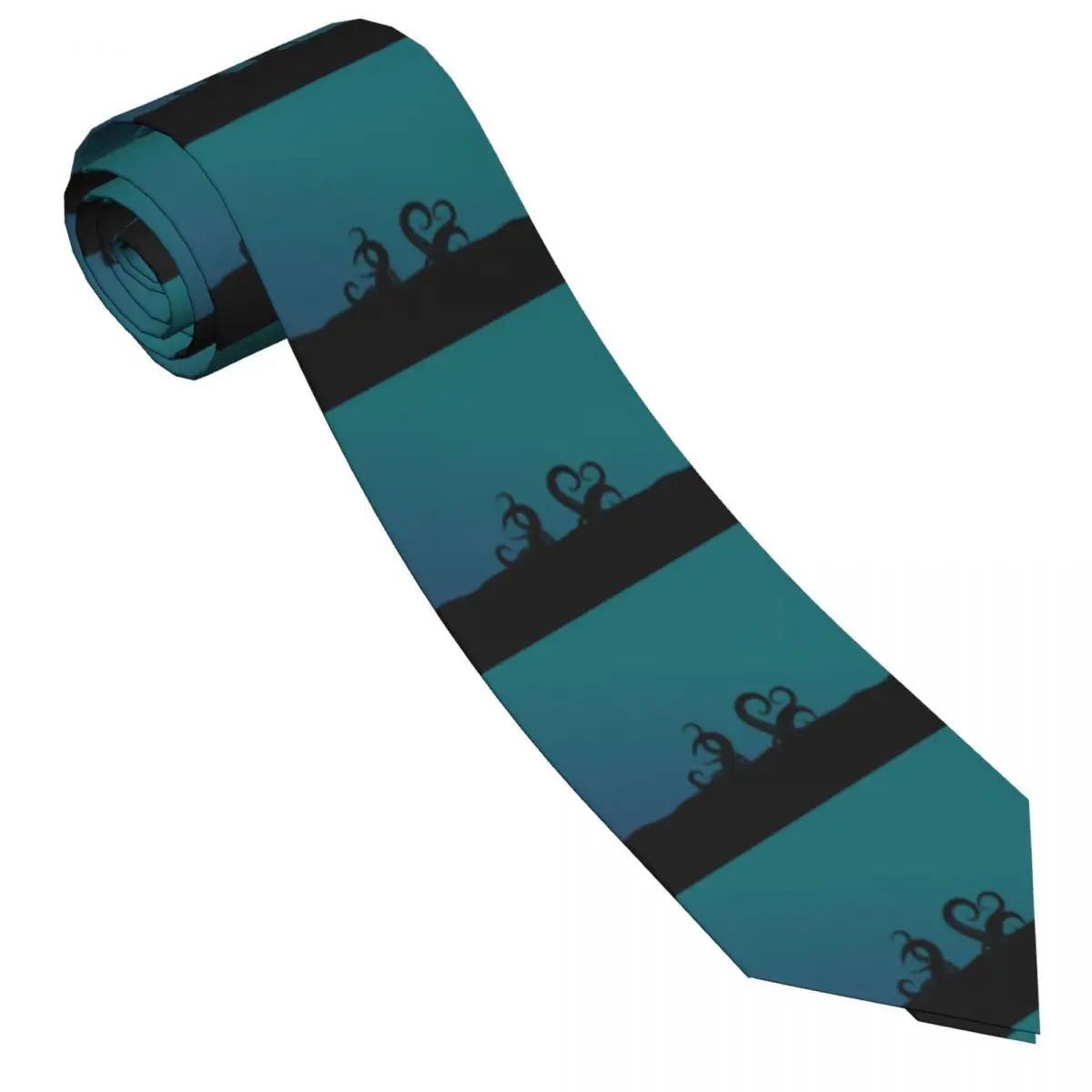 Мъжка вратовръзка, тънка Вратовръзка с океански Осьминогом, Модерен вратовръзка, Свободен Стил, мъжка Вратовръзка, Сватба Изображение 1