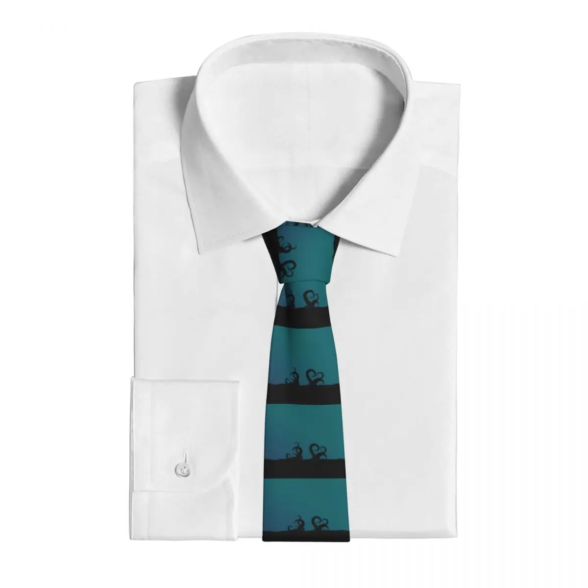 Мъжка вратовръзка, тънка Вратовръзка с океански Осьминогом, Модерен вратовръзка, Свободен Стил, мъжка Вратовръзка, Сватба Изображение 2