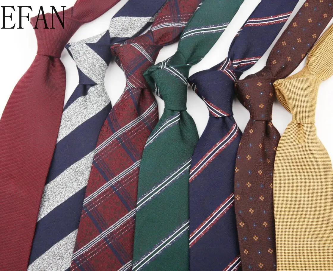 мъжки вратовръзки 8 см, модни вратовръзки на райета и клетка за сватбени партита, платяные вратовръзки за мъжете и Жените, памучни жакард вратовръзки, аксесоари на едро Изображение 1