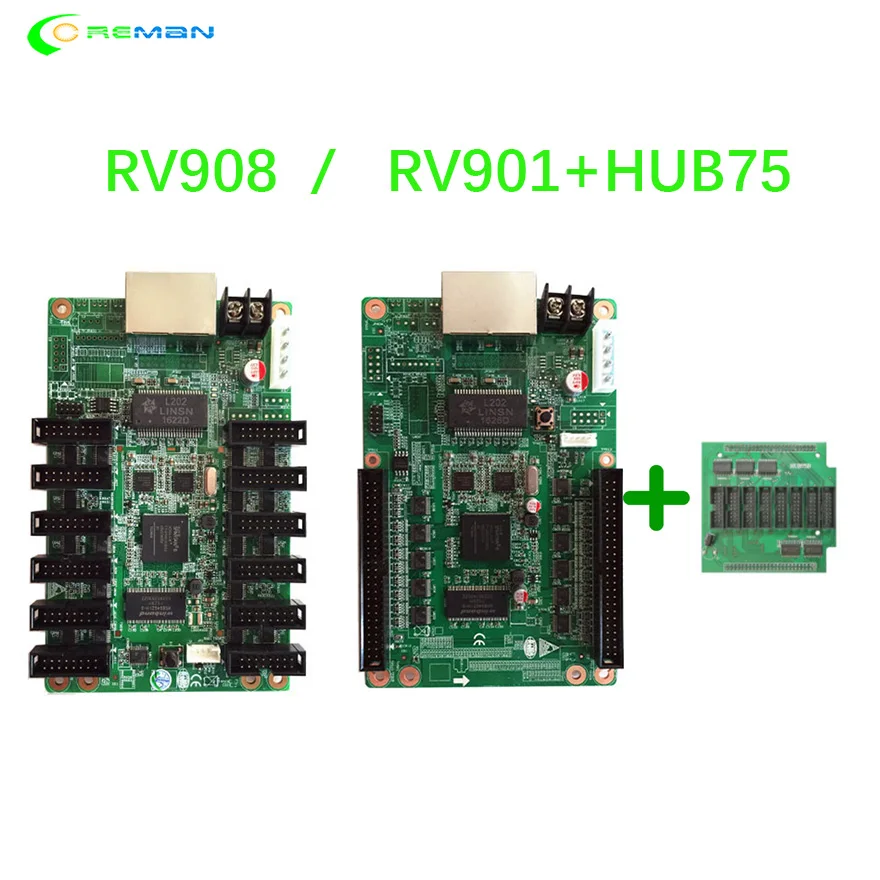 Най-добрата цена LINSN receiving card RV908 EMC CE е сертифицирана система за управление за наемане на видеостен с led екран P2 P3 P4 Изображение 0