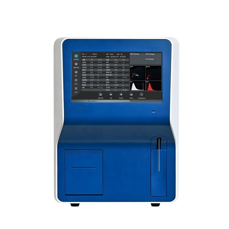 Напълно автоматичен и хематологични анализатор, апарат за отчитане на кръвта CBC, хематологични анализатора отворена система Изображение 2