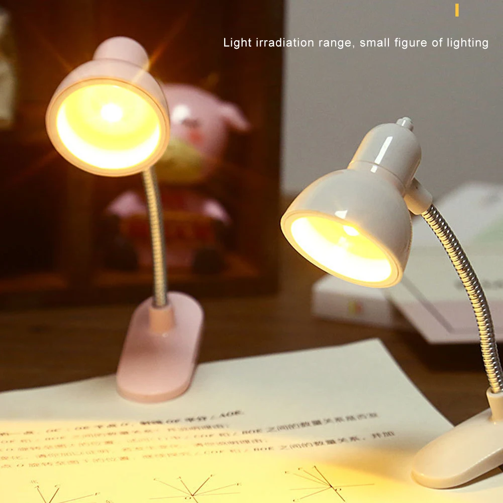 Настолна лампа Светодиодна Настолна Лампа със скоба за обучение, Гъвкава Настолна USB лампа, Преносима Лампа, малка странична лампа в общежитието, за Защита на очите Изображение 0