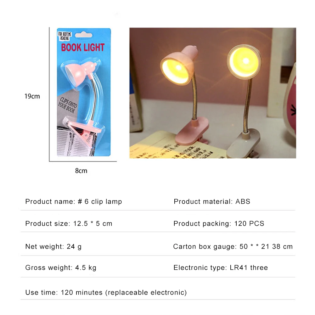 Настолна лампа Светодиодна Настолна Лампа със скоба за обучение, Гъвкава Настолна USB лампа, Преносима Лампа, малка странична лампа в общежитието, за Защита на очите Изображение 3