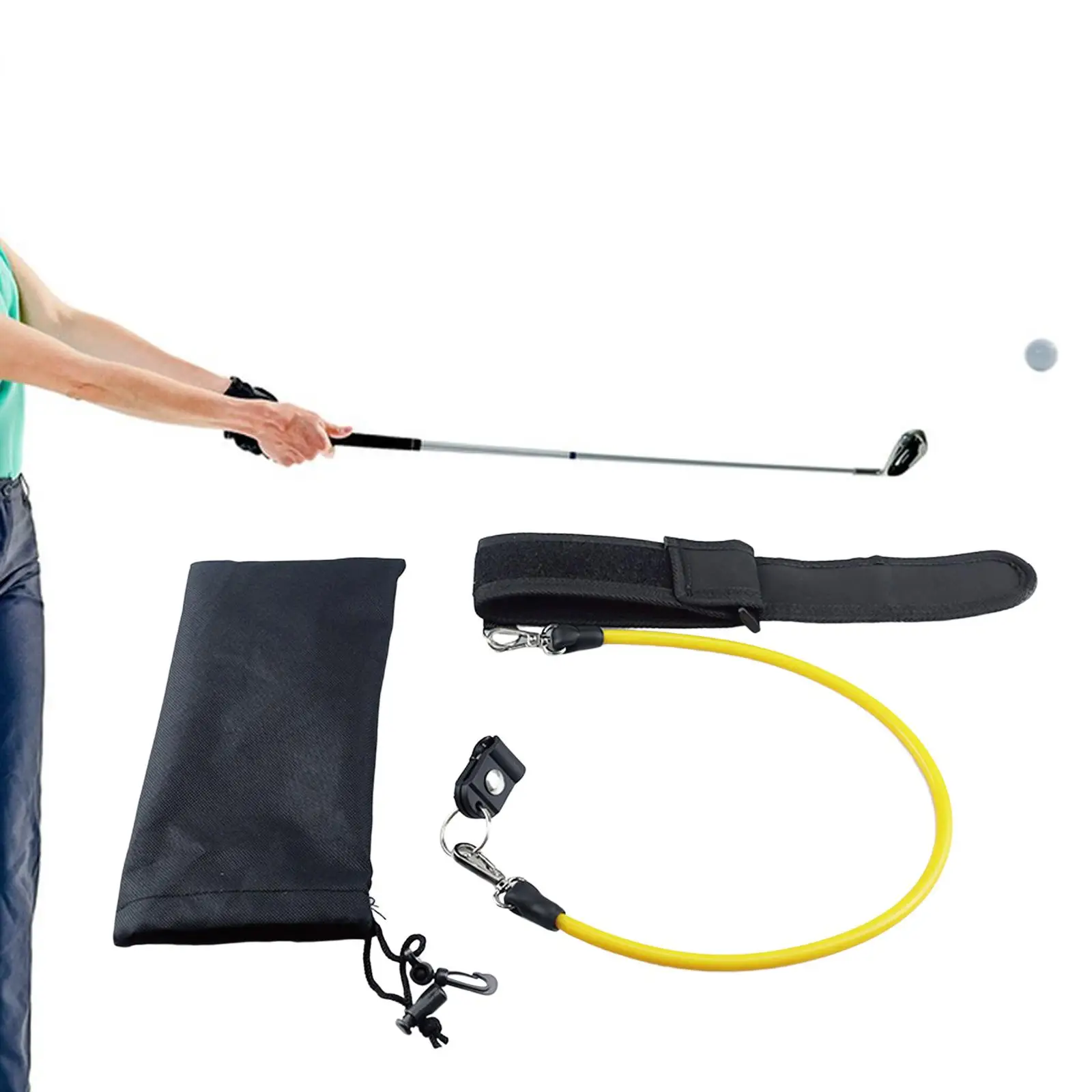 Натяжной каишка за люлки за голф, наръчник за голф, Тренировъчен инструмент, Оборудване за практикуване на голф, треньор Изображение 0