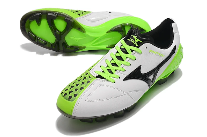 Неподправена Мъжки Спортни обувки Мизуно Creation Wave Ignitus FG, улични обувки Мизуно Бяло/черно/зелен, Размер на Eur 40-45 Изображение 4