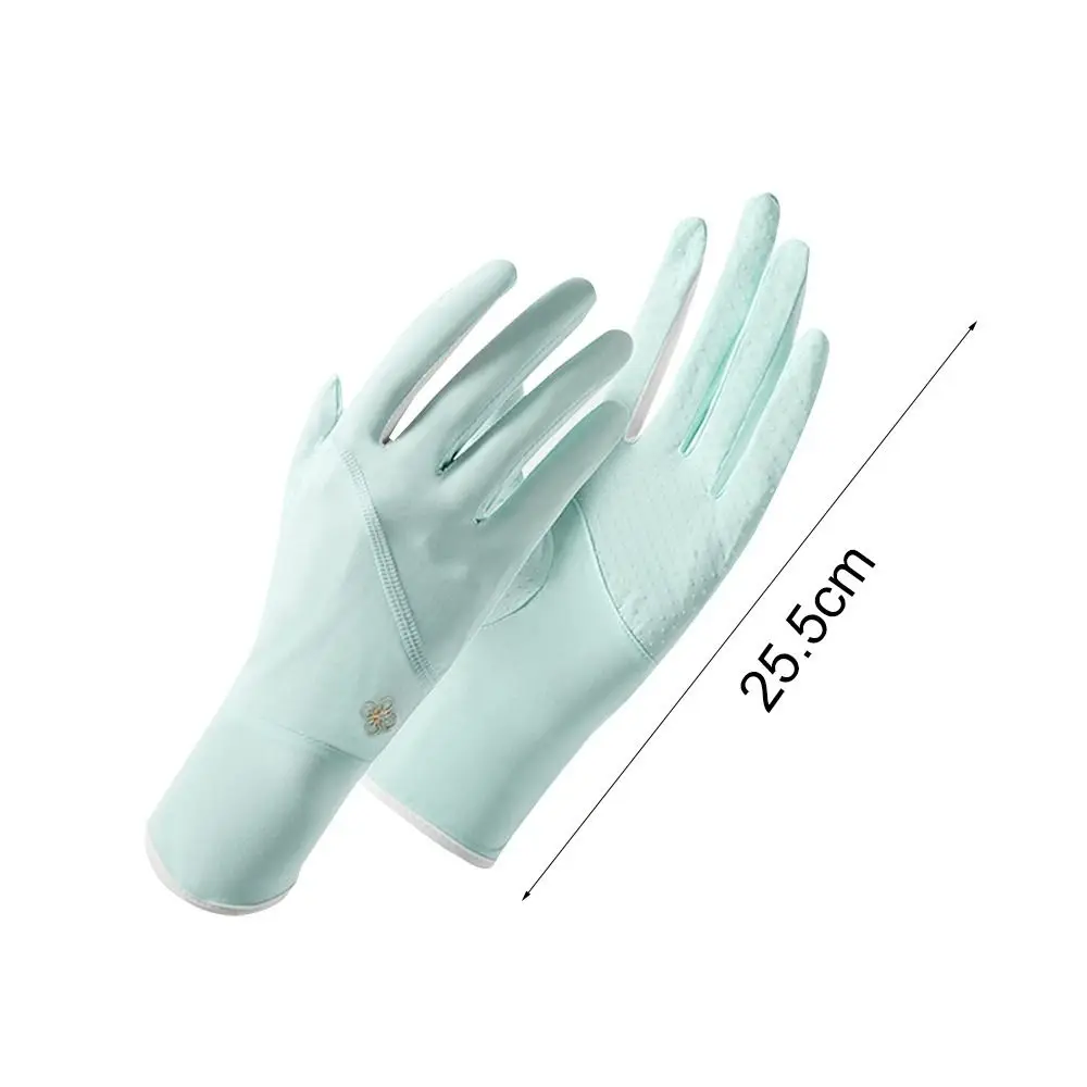 Нескользящие летни ръкавици без пръсти със сензорен екран, които предпазват от ултравиолетовите ръкавици от ледената коприна, ръкавици за шофиране, фини ръкавици Изображение 5
