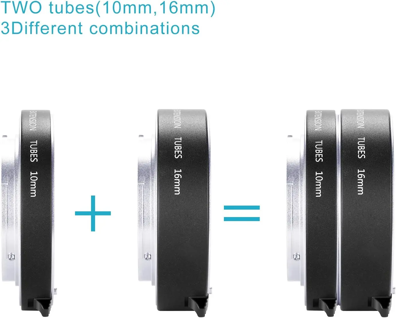 Нов Метален Удължител за макро фотография с автофокусировкой AF 10 мм и 16 мм за Sony NEX E-Mount Фотоапарати NEX 3/3N/5/5N/5R/A6000/A6300 Изображение 3
