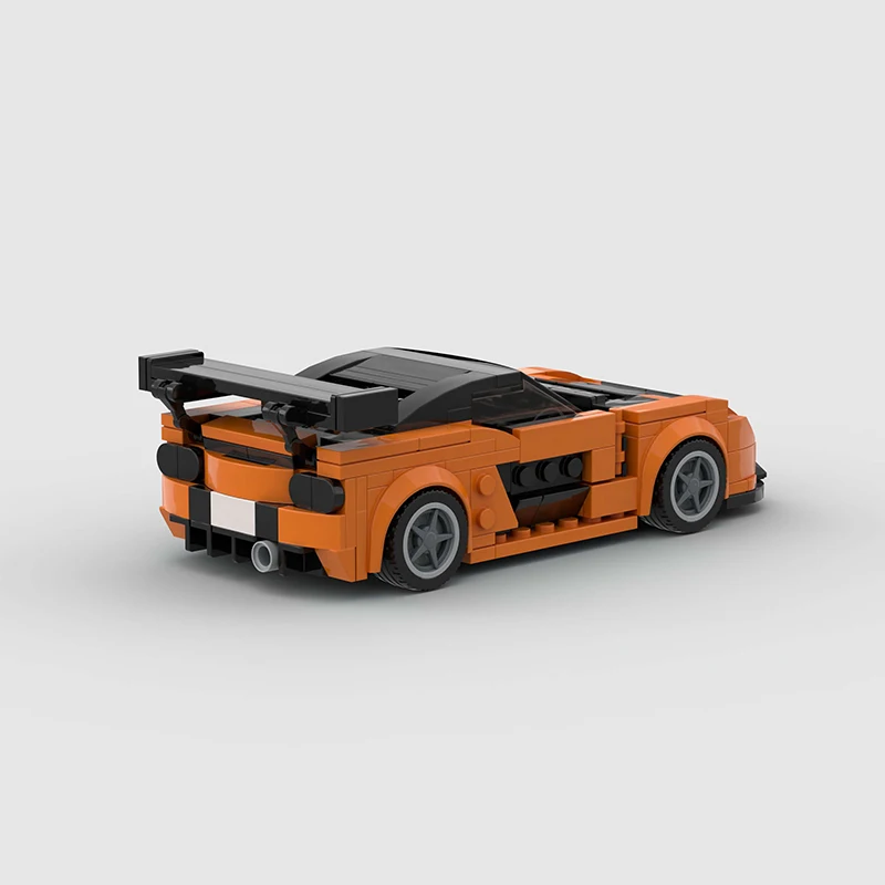 Нов състезателен бързи и яростни Han's Mazdaed RX7, модел блокове, MOC City Vehicle Speed, тухла, детски подарък забавни играчки Изображение 3