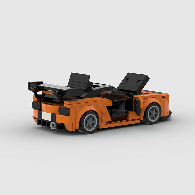 Нов състезателен бързи и яростни Han's Mazdaed RX7, модел блокове, MOC City Vehicle Speed, тухла, детски подарък забавни играчки Изображение 5