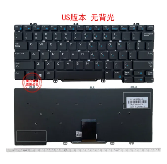 Нова английска клавиатура за лаптоп Dell Latitude E5280 5288 5289 7280 E7380 E7220 7290 Изображение 0