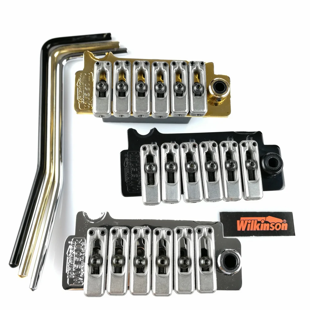 Нова електрическа китара Wilkinson WVS50IIK tremolo bridge Tremolo System сребристо, Черно и Златни цветове Изображение 1
