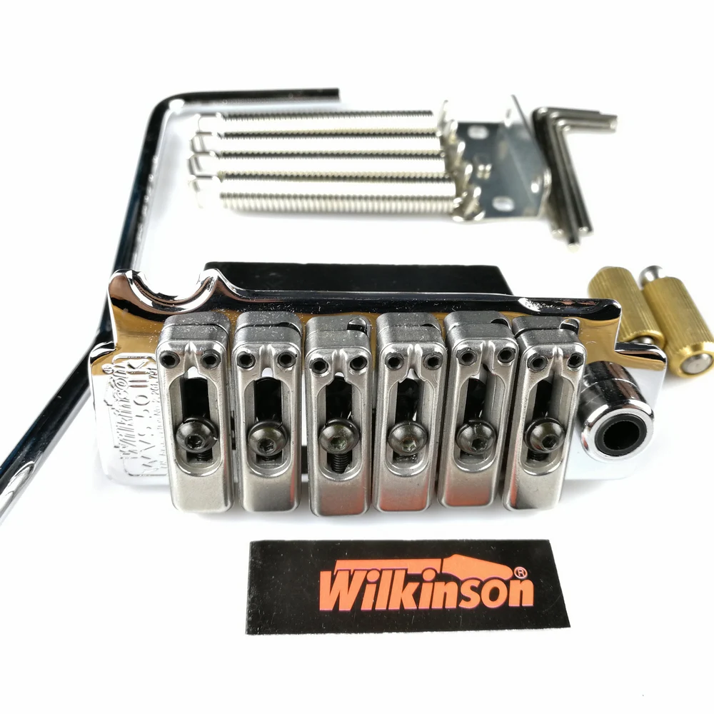 Нова електрическа китара Wilkinson WVS50IIK tremolo bridge Tremolo System сребристо, Черно и Златни цветове Изображение 2