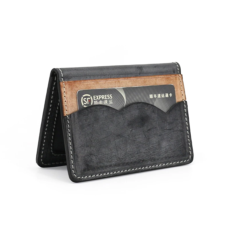Нова модерна чанта за лична карта, шофьорска книжка, естествена кожа, луксозна основен женски чантата си на ръчна работа с противотуманным кола маска, малък портфейл за кредитни карти, мини-портфейли Изображение 3
