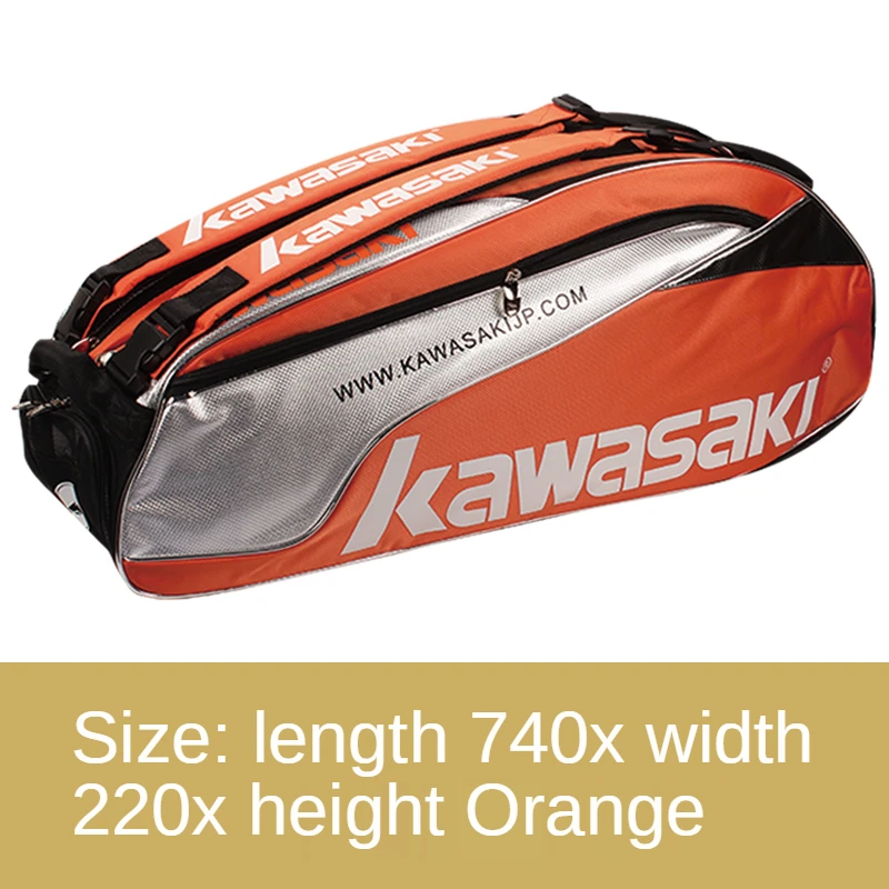 Нова спортна чанта Kawasaki sportaccessories за мъже и жени, чанта за ракети за бадминтон, чанта за тенис ракети, спортна раница, спортен сак за 6 ракети Изображение 1