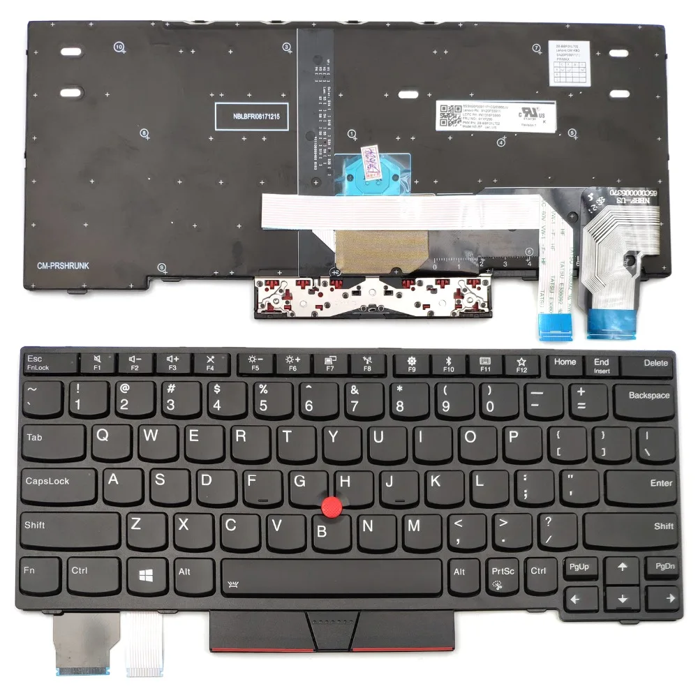 Новата Клавиатура за лаптоп Lenovo Thinkpad X280 X280 Type 20KF 20KE Серия US с подсветка 01YP120 Изображение 0