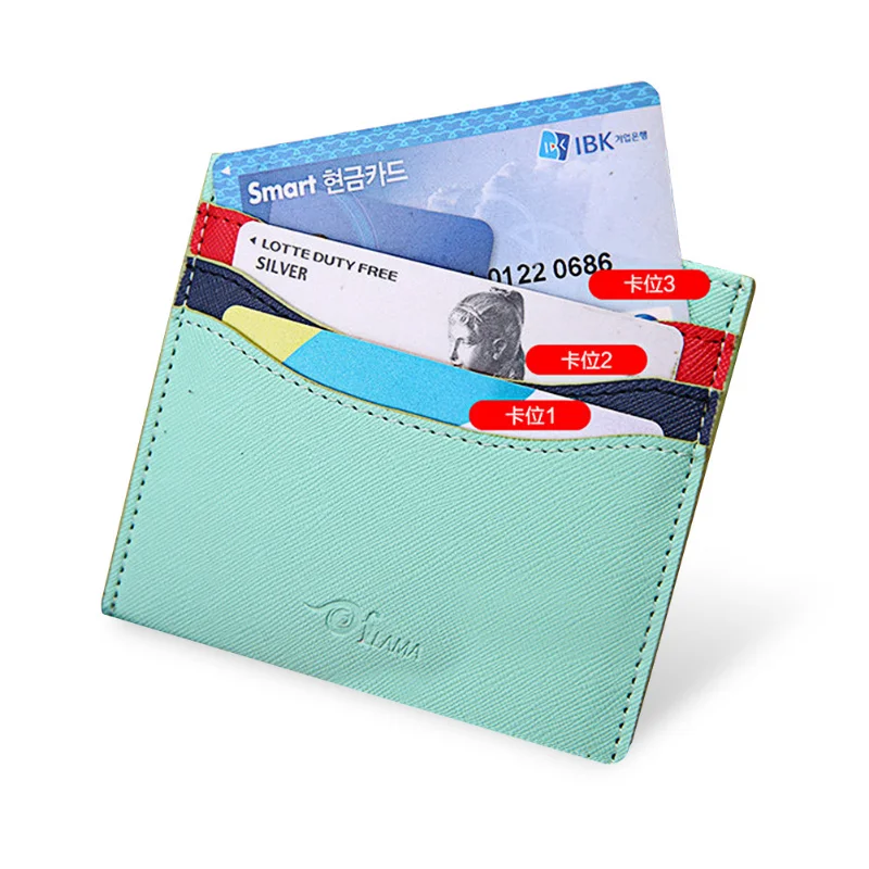 Нови корейски портфейли с нулев сертификат, чанти и калъфи за карти за обществен транспорт, щипки за пари, жена скоба за банкноти, вълнообразни модел ярки цветове Изображение 0
