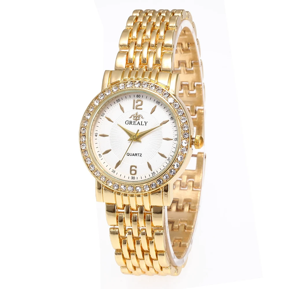 Нови модни дамски часовници, ежедневни мъжки ръчен часовник с кристали, дамски кварцов часовник от неръждаема стомана Relogio Feminino дамски часовници Изображение 2