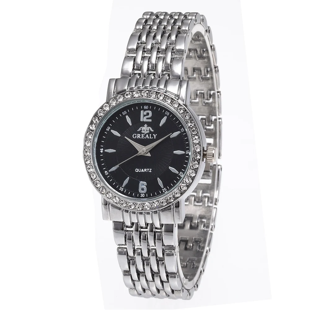 Нови модни дамски часовници, ежедневни мъжки ръчен часовник с кристали, дамски кварцов часовник от неръждаема стомана Relogio Feminino дамски часовници Изображение 4