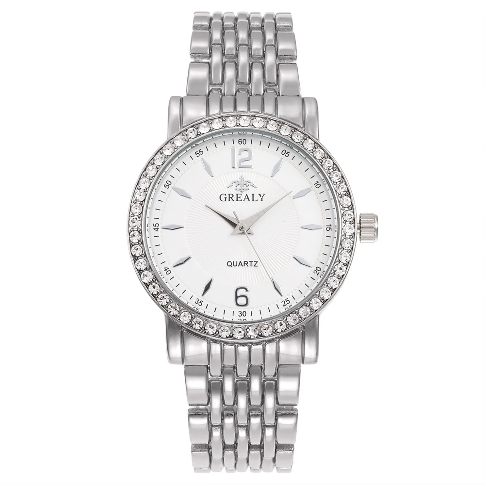 Нови модни дамски часовници, ежедневни мъжки ръчен часовник с кристали, дамски кварцов часовник от неръждаема стомана Relogio Feminino дамски часовници Изображение 5