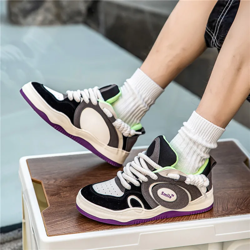 Нови Модни Оригинални Мъжки Маратонки за Скейтборд, Дишащи обувки, Маратонки, Мъжки Ежедневни Спортни Обувки за Кънки, Zapatillas De Hombre Изображение 1