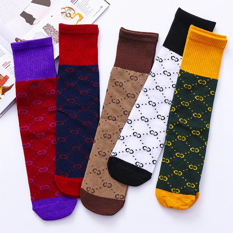 Нови мъжки и дамски чорапи с надпис Japanese college wind Mid tube чорапи памучни чорапи с надпис модерни спортни чорапи Calze di cotone Изображение 5