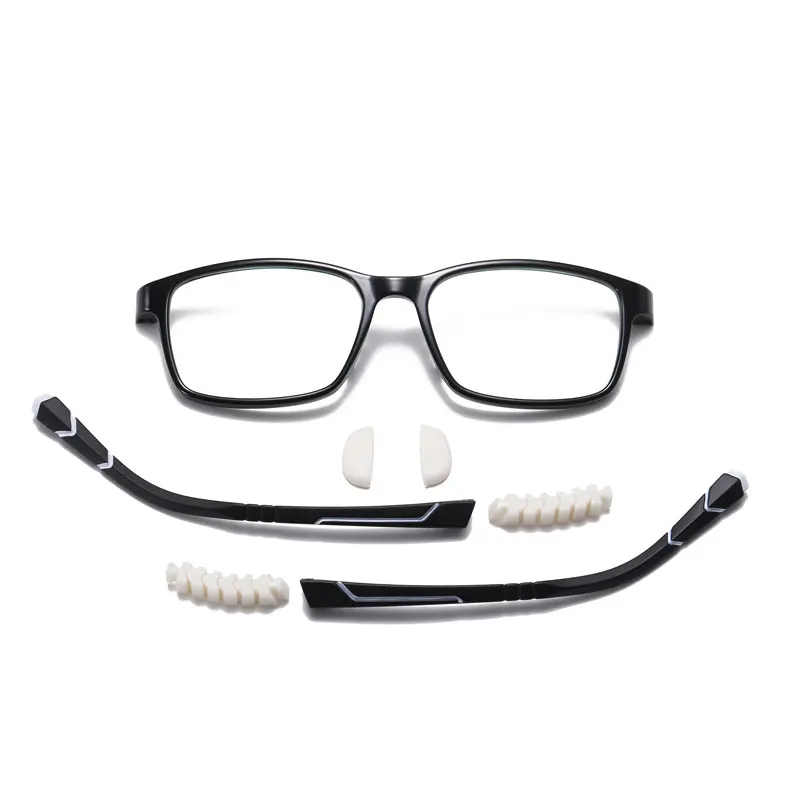 Ново записване, детски силиконови рамки за очила по рецепта, без винт, подвижни рамки за очила с защита от синя светлина, очила с UV400 за 4-12 години Изображение 3