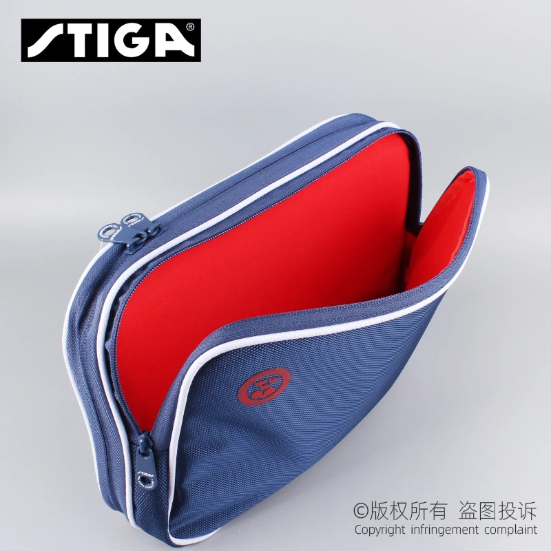 Ново записване, оригинален калъф за тенис на маса STIGA, квадратна тренировочная професионална чанта Balde, двуетажно ракета за пинг-понг Изображение 2
