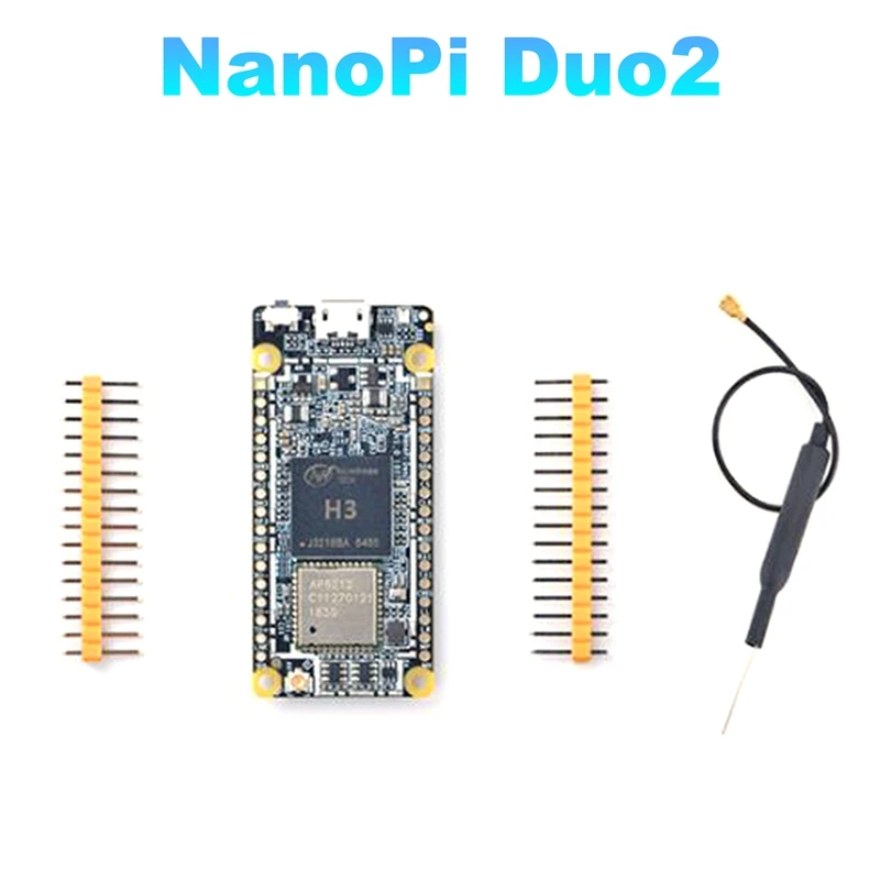 НОВО-Разработени Nanopi DUO2 такса 512M DDR3 Allwinner H3 Cortex-A7 Wifi Bluetooth Модул Ubuntucore Ин-приложения Изображение 0