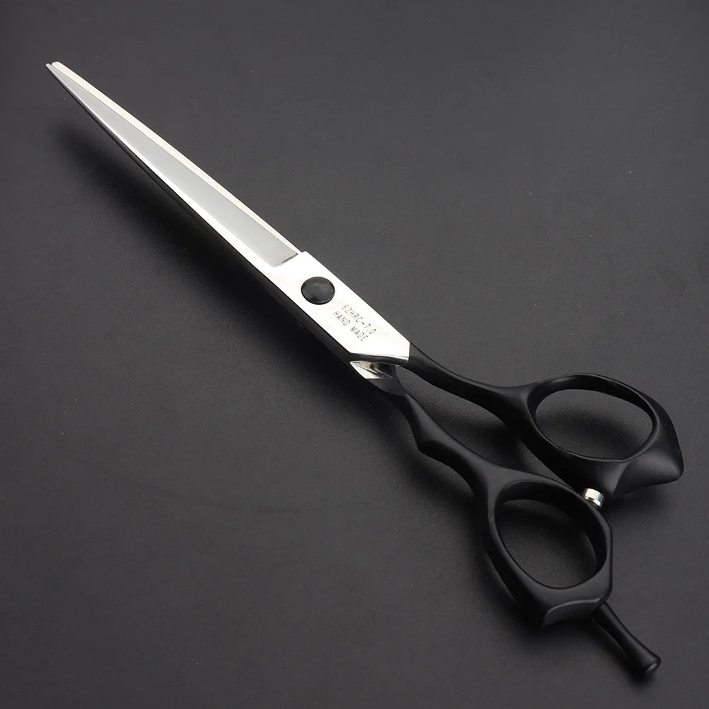 Ножици черни 7-инчов японски костюм за грижа за домашни любимци инструменти за подстригване филировочные ножици, ножици за огъване нескользящие износоустойчивост Изображение 5